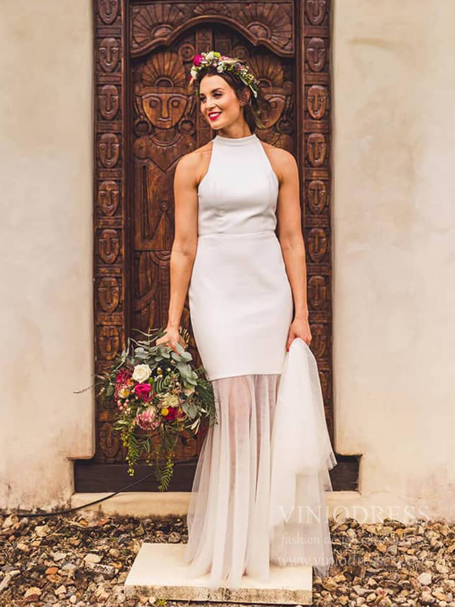 High Extreme Luxury Fashion Wedding Dresses Crystal Sleeveless Sexy La –  SERENE HILL